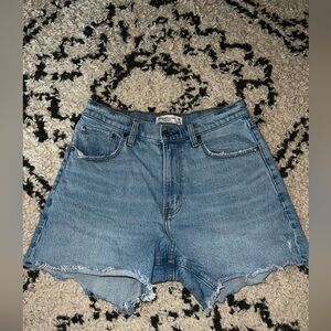 Abercrombie and Fitch “The Dad Short High Rise” Denim Shorts